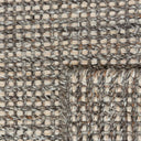 Close-up of handwoven recycled PET polyester texture of Veranda Outdoor Rug oyster