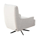 Back view of Victor Swivel chair in upholstered back and cushioned seat