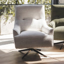 Victor Swivel chair with swivel base for versatile accent seating in living room