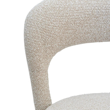 Close-up of a vinci bar counter chair with a neutral colour