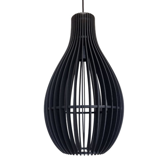 vino pendant light in black