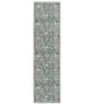 viscount long runner rug in faded blue and sage