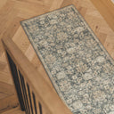 viscount vintage runner rug in faded blue sage and ivory for entryway and kitchen