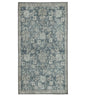 viscount runner rug in faded blue and sage