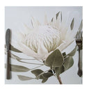 disposable placemats in a King Protea design