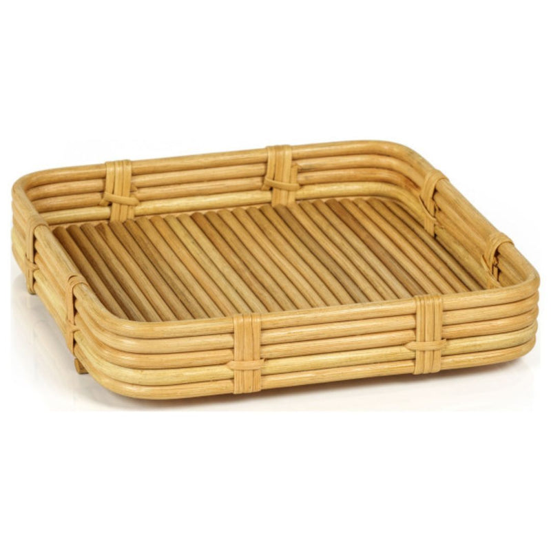 Rattan Square Serving Tray 