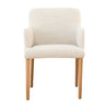 Skye modern dining chair with solid oak frame and upholstered seat