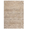 Xanadu area rug in Earthstone showcasing its carved tribal geometric diamond pattern in deep warm earthy tones.