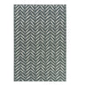 Zagzi Grey Rug in herringbone pattern