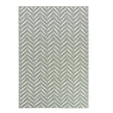 Zagzi Pewter Rug in herringbone pattern