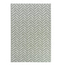 Zagzi Pewter Rug in herringbone pattern