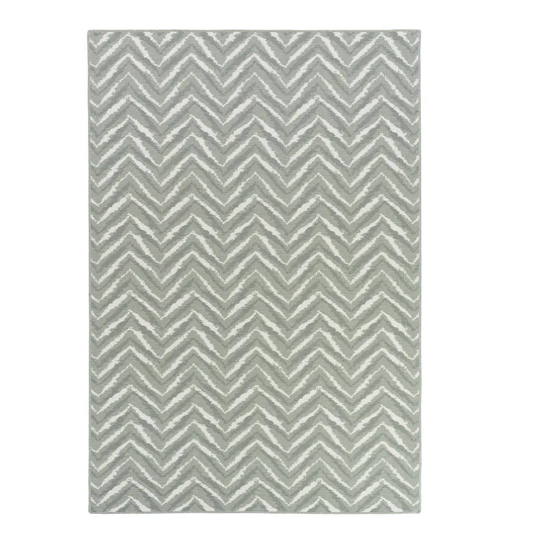 Uzzi Rug Zagzi Pewter Rug | Living Room Rug – Woodka Interiors