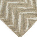 Zagzi Sand Rug showcasing contemporary herringbone motif
