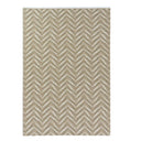 Zagzi Sand Rug in herringbone pattern