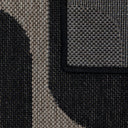 zira outdoor rug in coal close up