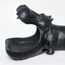 Black Hungry Hippo Decorative Bowl  made from resin