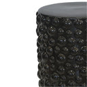 Cermaic black accent stool Stool Black with a waterproof glaze