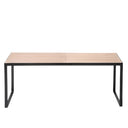 Metal and Wood Avani Slat Bench