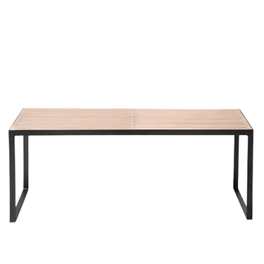 Metal and Wood Avani Slat Bench