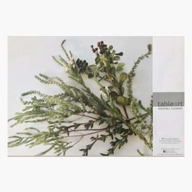 Fynbos disposable paper placemats – 25 pack for outdoor and holiday dining